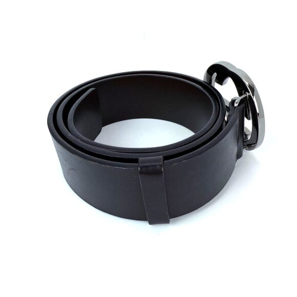 Gucci Interlocking GG Buckle Dark Brown Leather Belt Size 75 main image 5